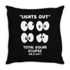 Lights Out, Total Solar Eclipse 08.21.2017 Throw Pillow