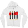 pixelated kraftwerk turquoise kids Zipper Hoodie