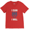 i can  i will V-Neck Tee