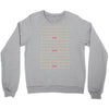yes wow diva length check Crewneck Sweatshirt