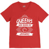 Queens Are Born In January V-Neck Tee