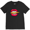 bullet in mouth V-Neck Tee