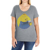 ugly lego drink coffee Ladies Curvy T-Shirt