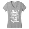 This Girl Is Taken By A Super Sexy June Boyfriend Women's V-Neck T-Shirt