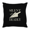 silent but deadly blow Throw Pillow