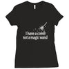 magic wand rhinestone Ladies Fitted T-Shirt