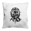 skull pilot Throw Pillow