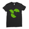 ginkgo leaves Ladies Fitted T-Shirt