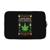 smoke weed every christmas Laptop sleeve