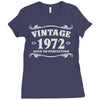 vintage 1972 aged to perfection Ladies Fitted T-Shirt