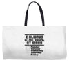always give 100 percent Weekender Totes