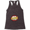 POW! Funny Explosion Cartoon Racerback Tank