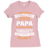 Super Cool Papa Of A Freaking Awesome Granddaughter Ladies Fitted T-Shirt