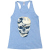 the great wave off skull Racerback Tank