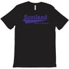 scotland born and raised retro white &amp; navy international country T-Shirt