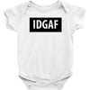 idgaf Dua Lipa Baby Bodysuit
