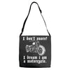 i don`t snore! i dream i am a motorcycle Adjustable Strap Totes