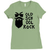 old school rock Ladies Fitted T-Shirt