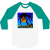 florida palm trees sunset 3/4 Sleeve Shirt
