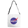 santa nasa Adjustable Strap Totes