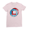square in circle Ladies Fitted T-Shirt