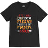 cut into pizzas V-Neck Tee