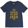 kings are born in 1959 V-Neck Tee