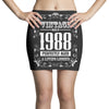 vintage made in 1988 perfectly aged a living legend Mini Skirts