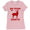 deer hunter body piercing by remington black tee shotgun rifle hunting Ladies Fitted T-Shirt