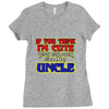 i'm cute see my uncle Ladies Fitted T-Shirt