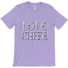 love cheer gold mixed media T-Shirt