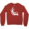 deer antler with buck forest Crewneck Sweatshirt