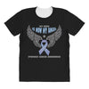 my hero is now my angel stomach cancer awareness All Over Women's T-shirt