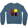 love softball Crewneck Sweatshirt