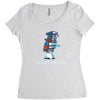 just a little light reading Women's Triblend Scoop T-shirt
