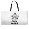 You Cant Scare Me I am Biker Papaw Weekender Totes