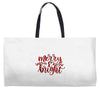 merry and bright Weekender Totes