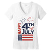 happy 4th of july Women's V-Neck T-Shirt