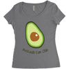 avocado fan club Women's Triblend Scoop T-shirt
