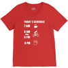 today's beer schedule cycling 6am V-Neck Tee