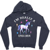 i'm really a unicorn Zipper Hoodie