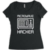 microwave hacker Women's Triblend Scoop T-shirt