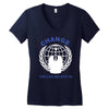 anonymous hacker revolution Women's V-Neck T-Shirt