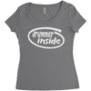 drummer inside Women's Triblend Scoop T-shirt