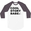 cool story bro t shirt small funny awesome meme nerdy geeky humor frat 3/4 Sleeve Shirt