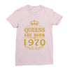 queens are born in 1970 Ladies Fitted T-Shirt