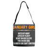 January Girl Hated By Many Adjustable Strap Totes