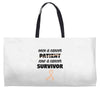 Once a Cancer Patient Now a Cancer Survivor Weekender Totes