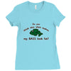 my bass look fat Ladies Fitted T-Shirt
