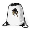 midnight flight Drawstring Bags